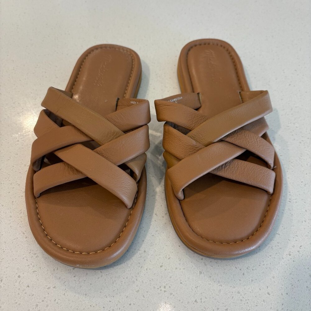 Madewell Francine Puffy Woven Slides — Women’s 8.5 — Worn Once